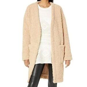 ASTR Fauna Teddy Coat NWT Large Faux Shearling Cafe Au Lait